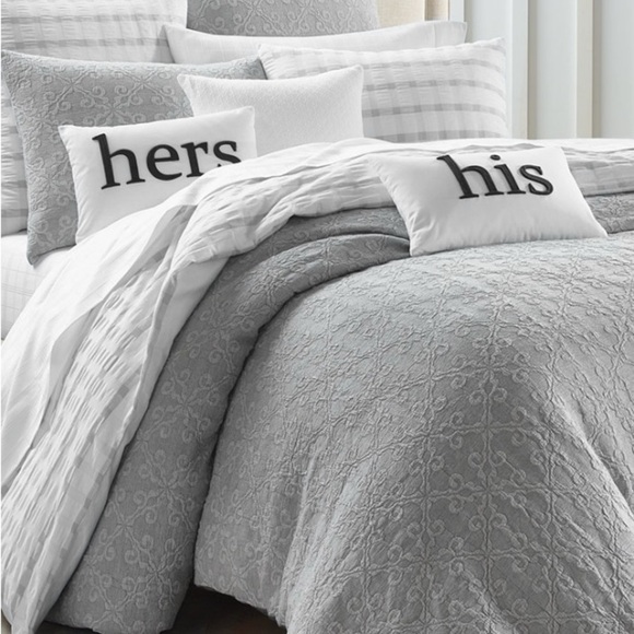 Charter Club Demask Designs Woven Tile Woven Tile 3 Piece King Comforter Set. - Picture 4 of 7